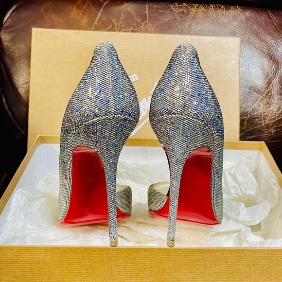 Christian Louboutin iconic ‘Iriza’ starburst discoball sky high 100mm EU38 - Picture 7 of 8